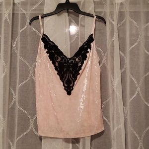 Crushed velvet camisole